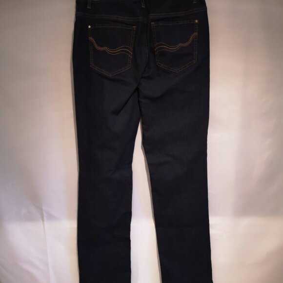 Santana Jeans Ladies Dark Wash Straight Leg Jeans - Picture 2 of 9